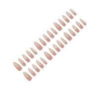 30pcs French Press Su Unghie Mandorla False Unghie Lucide Acrilico Su Rivestimenti Interi Gatti Artificiali Nail Designs