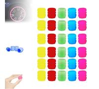 30PCS Glow-in-The-Dark Car Tire Valve Cap Set - Durable, Universal Fluorescent Tires Valve Caps, Waterproof Luminous, Easy-to-Install, No-Tool-Required,Accessories for Safe Night Driving (30 Pcs)
