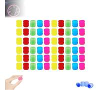 30PCS Glow-in-The-Dark Car Tire Valve Cap Set - Durable, Universal Fluorescent Tires Valve Caps, Waterproof Luminous, Easy-to-Install, No-Tool-Required,Accessories for Safe Night Driving (60 Pcs)