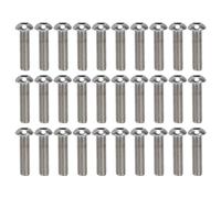 30Pcs Hex Socket Button Head Screw Set, M10x1.5 Coarse Thread Stainless Steel Screws, A2-70 Grade Fasteners with ISO7380 Standard for Automotive Engineering and DIY Projects (M10*40)