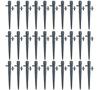 30pcs Irrigazione Regolabile Gocciolatori 360 Gradi Full Circle Scattering con Connettore Spinato per tubo tubo da 4/7 mm Flusso Acqua Stakes Drip System