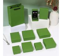 30pcs Kraft Carta Gioielli Scatola Regalo Cartone Anello Collana Orecchino