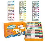 30PCS leggere e rima Flip Books, Interessante Parola Famiglia Flip Books, Parola Famiglia Flash Cards, ABC Sight Words, Phonics Learning Activity Set