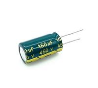 30pcs/lot 450V 150UF size 18 * 30MM high frequency low impedance 400V150UF aluminum electrolytic capacitor size 20% PKNVKZIDK(50pcs)
