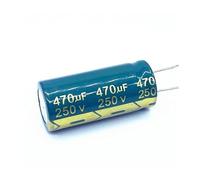 30pcs/lot high frequency low impedance 250v 470UF aluminum electrolytic capacitor size 18X40 470UF 20% AUOQKQUT