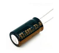30pcs/lot T31 high frequency low impedance 63v 680UF aluminum electrolytic capacitor size 13 * 25 680UF 63v 20% AUOQKQUT