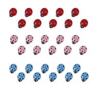 30Pcs Lovely Ladybuged Shaped Hairpins Vibranting Color Soft Resin Alloy Clip For Daily Use Event Hair Decoration Hairpins