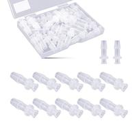 30pcs Luer Lock Adattatore, Chiaro Femmina Luer Lock 1/4 Connettore Kit