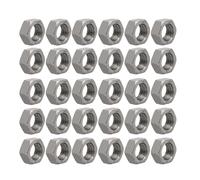 30pcs M16 x 1.5mm Pitch Metric Fine Thread Carbon Steel Left Hand Hex Nuts