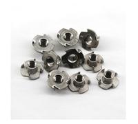 30Pcs M5x8x17 In Acciaio Inox Quattro Punte Tee T Dadi Lavorazione Del Legno Mobili Uso