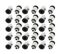 30pcs M6 Male Thread Dia 4mm Push In Joint Pneumatic Connector Quick Fittings