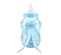 30pcs mini biberon adorabile box doccia per bambini, scatola di caramelle per decorazioni per feste di compleanno battesimo regalo biberon di caramelle per la festa del bebè scatola di caramelle (Blu)
