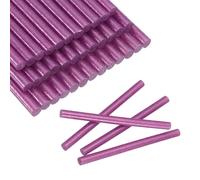 30pcs Mini Colla Stick 0.3"x3.9" per Glue Gun, Glitter Rosso Rosa