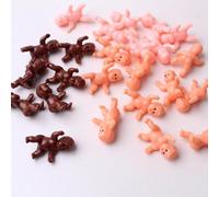 30Pcs Mini Plastic Babies, King Cake Babies, Mini Baby Dolls, 3 Colors Small Plastic Baby Dolls for Baby Shower Games, Ice Cube Game, Party Decorations (3 Colors) Professional Process