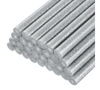 30pcs Mini Sticks per Pistola Colla 4"x0.43", Glitter Argento