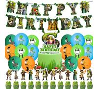 30PCS Monster Palloncini Birthday Decoration Supplies Monster Decorazioni a Tema Adatto Per Il Compleanno Dei Bambini e Decorazioni Per Feste Di Anniversario Bandiere Di Palloncini