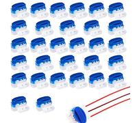 30PCS Morsetto blu Connettore 314 Morsetto a 3 Fori Morsetto per Telefono Connettore Filo Tosaerba
