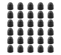 30pcs Nylon Hex Nut Covers Black Dome 30pcs Nylon Hex Nut Covers(5x8mm) | 30 piece bulk pack, black dome design, fits multiple hex sizes, easy storage, daily hardware needs
