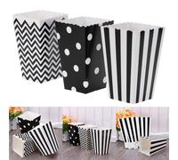 30pcs popcorn cartone striscia a pois di pollo scatole di snack