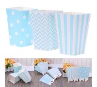 30pcs popcorn cartone striscia a pois di pollo scatole di snack