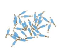 30pcs Quick Change Pesca Girelle Clip Pin Fast Link Linea Connettore 14 mm, Blu, 30 Pz 14 mm