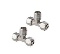 30PCS Quick Twisting Joint PB Pneumatic Fitting 6-12mm T Type Male Nickel Plated Brass Fit Hose Connector Fitting(30PCS KL-PB10-02)