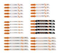 30PCS Set di Lame per Seghetto Alternativo con Codolo a T - BGTEC HCS/HSS Lame per Seghetto Alternativo per il Taglio di Legno, Plastica e Metallo (T118A, T118B, T101AO, T101B, T101BR, T144D)