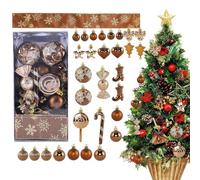 30PCS Shatterproof Christmas Ball Ornaments Set For Holiday, Shatterproof Christmas Ball Decorations For Tree Engagement Wedding Party Celebration Railing Window Store