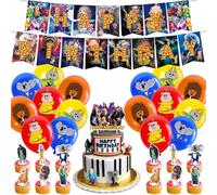 30PCS Sing2 Birthday Decoration Supplies Sing2 Decorazioni a Tema Adatto Per Il Compleanno Dei Bambini e Decorazioni Per Feste Di Anniversario Bandiere Di Palloncini