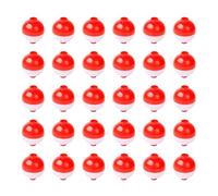 30pcs Snap on Fishing Bobbers Push Button Round Buoy Floats Indicatore di morso Attrezzatura da pesca