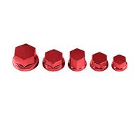 30PCS Tappo a Vite per Moto, Tappo a Vite per Moto Tappo a Vite per Moto Dado Tappo a Bullone(Red)