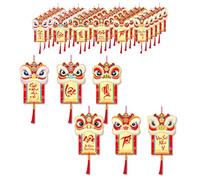30PCS Vietnamese Year of the Horse Spring Festival Ornaments, Lunar New Year Pendant Decoration Set, Traditional Festival Decoration Blessing