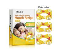 (30Pcsï¼Phase 1ï¼,Yellow)Anti Snoring Sleeping Mouth Strips Non - Woven Fabric for Nose Breathing, Suitable for Both Kids and Adults - 30/90Pcs/Box
