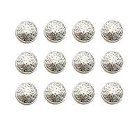 30pezzi Bottoni Metallo Hollow Per Giacche E Abbigliamento Design Creativo E Resistente Strumenti Per Cucito Diy Bottoni Per Vestiti Color Argento