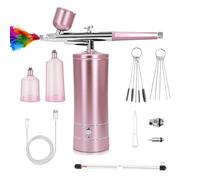 30PSI Cordless Air Brush Set Con 0.3mm Ugello Ricaricabile Airbrush Kit Per Trucco Decorazione Modello Colorazione