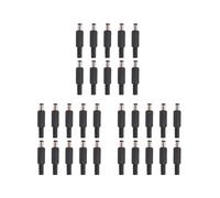 30PZ 5.5X2.1mm Maschio A Saldare Tip Plug Jack Connettori Diritti per Alimentazione A Corrente Continua LED Luci Interruttore Nero