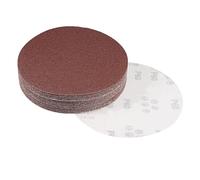 30pz 7" gancio e anello disco abrasivo 60 Grani floccaggio marrone carta vetrata