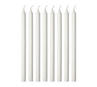 30PZ CANDELE BIANCHE LUNGHE 17CM NON PROFUMATO