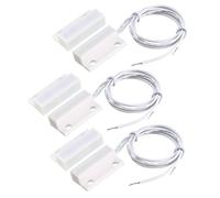 30pz MC-38 Cablato NC Porta Sensore Allarme Magnetico Reed Interruttore bianca