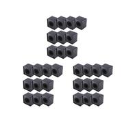 30PZ Microfono MarkFlag Mic Station- Square Interview Box Stand Flags Shaped Holder Reporter Injection,Black