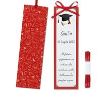 30pz Segnaposto Segnalibri Laurea Bigliettini Bomboniera Laurea, Disegno Cappello di Laurea/Gufo con Matite, Cartoncini Gadget Decorazione Tavolo Laurea (Cappello Laurea)