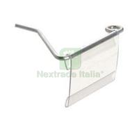 30PZ TARGHETTA IN PVC PORTA CARTELLO MM.66X50: