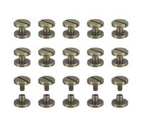 30Pz Viti Chicago Ottone 3x10mm per Craft Chiodi Rivetti Bronzo
