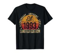 30th Birthday Vintage 30 Year Old Est 1993 Limited Edition Maglietta