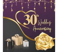 30th Wedding Anniversary Guest Book: Wish Book to collect congratulations, wishes and advices from guests for the couple celebrating their pearl wedding anniversary