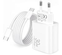 30W Caricatore USB C Caricabatterie per iPhone 17 Air/17/16/16e/15 Pro Max Plus, iPad Pro Air, iPad 10/11/A16, Rapido Alimentatore Fast Charger Type C PD Spina Presa con 2M Tipo C Cavo