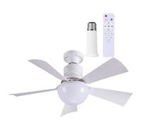 30W Chandelier Fan Lamp with Remote Control 3 Speeds Adjustable for Home Bedroom
