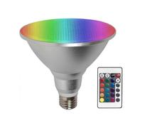30W E27 Dimmable LED Color Changing Bulb with Remote Control - Suitable for Various Brands and Features RGB Colors