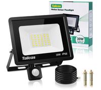30W Faretto Led da Esterno con Sensore di Movimento IP66 Impermeabile Faro