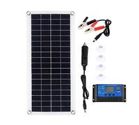 30W Flessibile Pannello Solare 10A-60A Regolatore di Caricabatteria Da Auto for CAMPER Auto Barca Display LCD Regolatore di Carica del Pannello Solare Conversione Efficiente(With 30A controller)